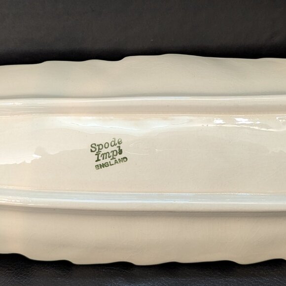 Spode Imperial England Large Leaf Dish Relish/Appetizer/Display Piece - Picture 5 of 9
